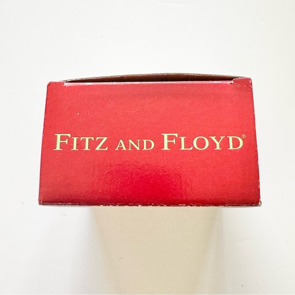 Fitz & Floyd Florentine Holiday 2003 Salt Pepper Shakers (Santa & Rabbit) in box - Picture 10 of 12